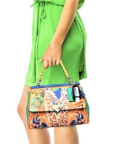 BSM-Art Graceful Giraffes Bag Set - Blue Dreams USA Boutique
