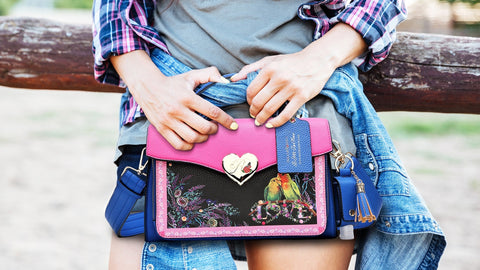 BSM-Art Lovebirds Bag Set - Blue Dreams USA Boutique