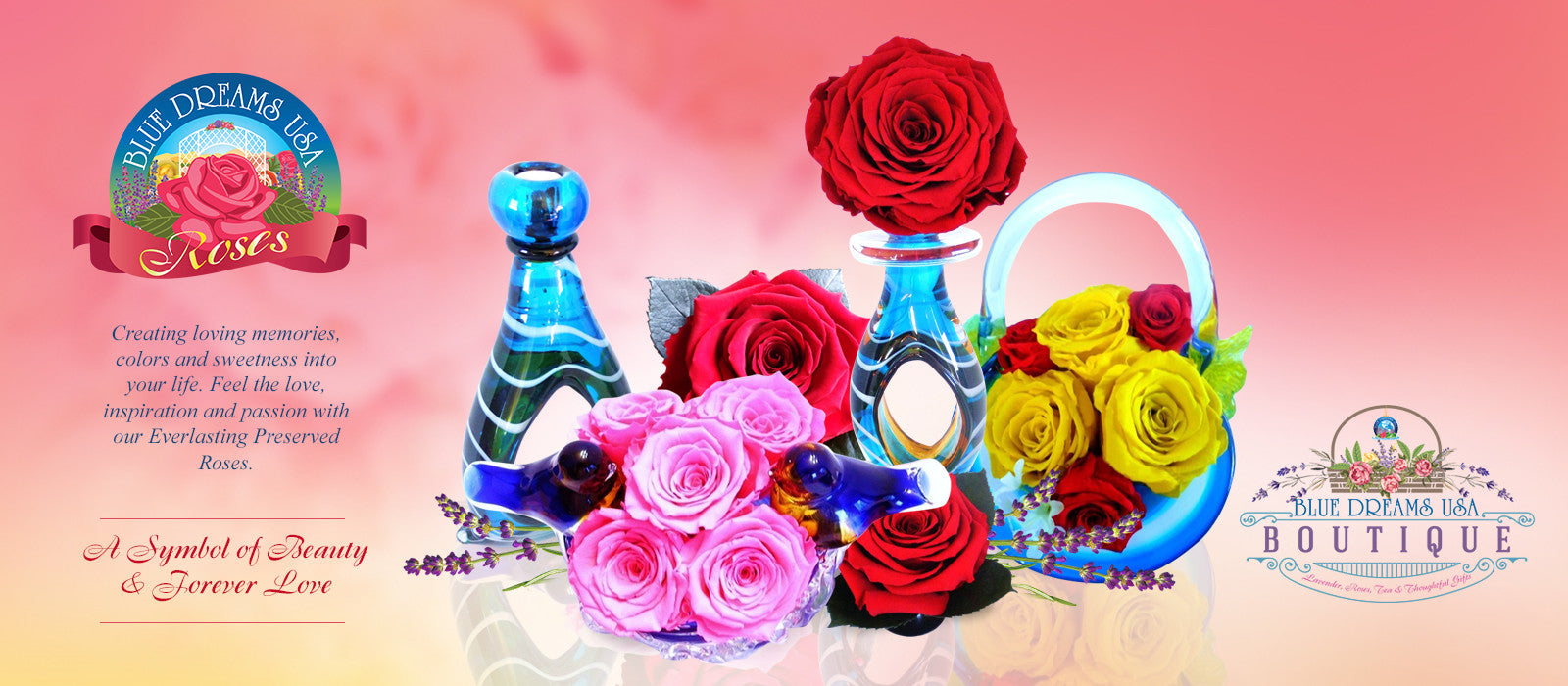 Blue Dreams USA Everlasting Rose Collection