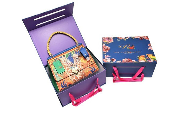 BSM-Art Graceful Giraffes Bag Set - Blue Dreams USA Boutique