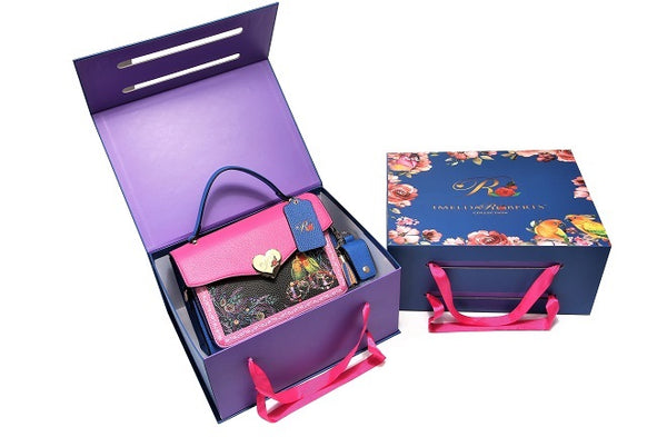 BSM-Art Lovebirds Bag Set - Blue Dreams USA Boutique