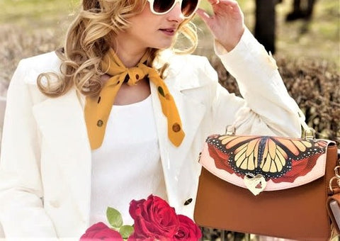 BSM-Art Rose Lover Monarch Bag Set - Blue Dreams USA Boutique