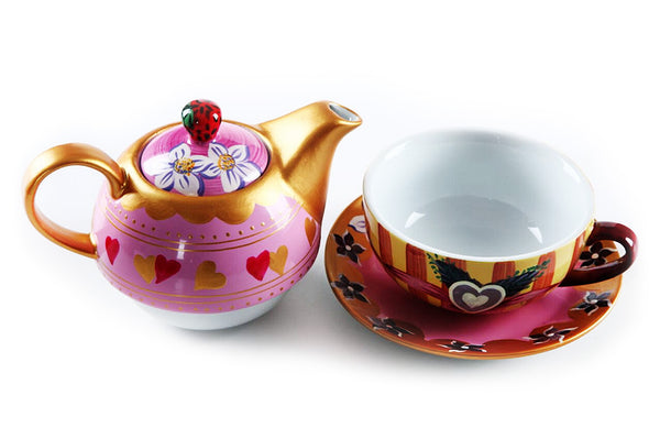 BDT-TTM - Tea Set for One - Strawberry Jasmine - Blue Dreams USA Boutique